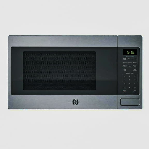 GE 1.6 Cu. Ft. Countertop Microwave Oven, 1150W, Sensor Cooking, Stainless Steel, One-Touch Controls, Model GCST16S1WSS