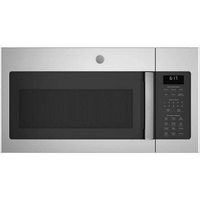 GE 1.7 Cu. Ft. OvertheRange Sensor Microwave Oven, Stainless Steel