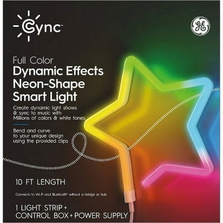 GE - Cync 16 Foot Indoor Smart LED Light Strip - Color Changing - Full Color