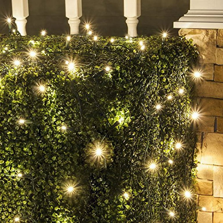 GE StayBright 6-ft x 8-ft Constant White LED Mini Plug-In Christmas Net Lights ENERGY STAR GE StayBright 6-ft x 8-ft Constant White LED Mini Plug-In Christmas Net Lights ENERGY STAR