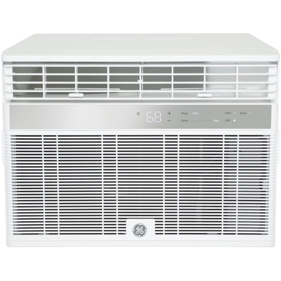 GE® 12,000 Btu 115Volts Smart Window Air Conditioner for Large Rooms up to 550 Sq. ft. in White