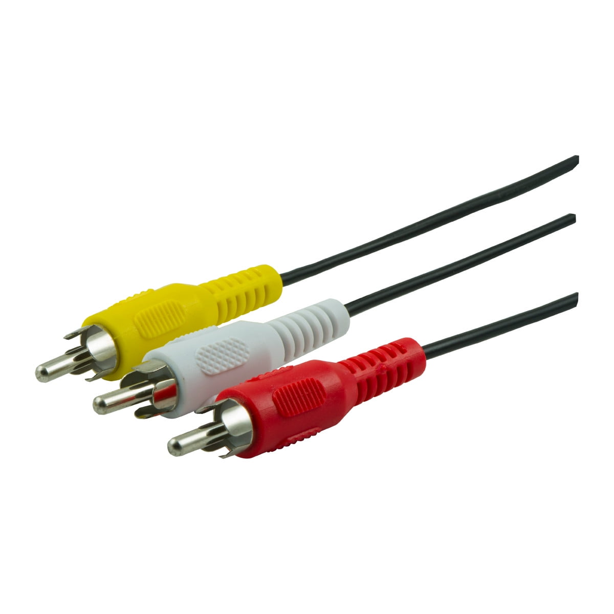 GE 12 ft. Audio Video Cable, RCA Red White Yellow Plugs,