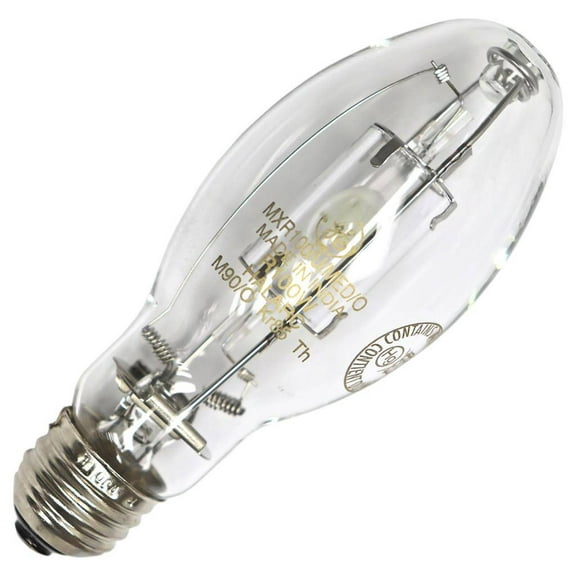 GE 12381 Hid Quartz Metal Halide Bulb, 100 Watt, 100 Volt