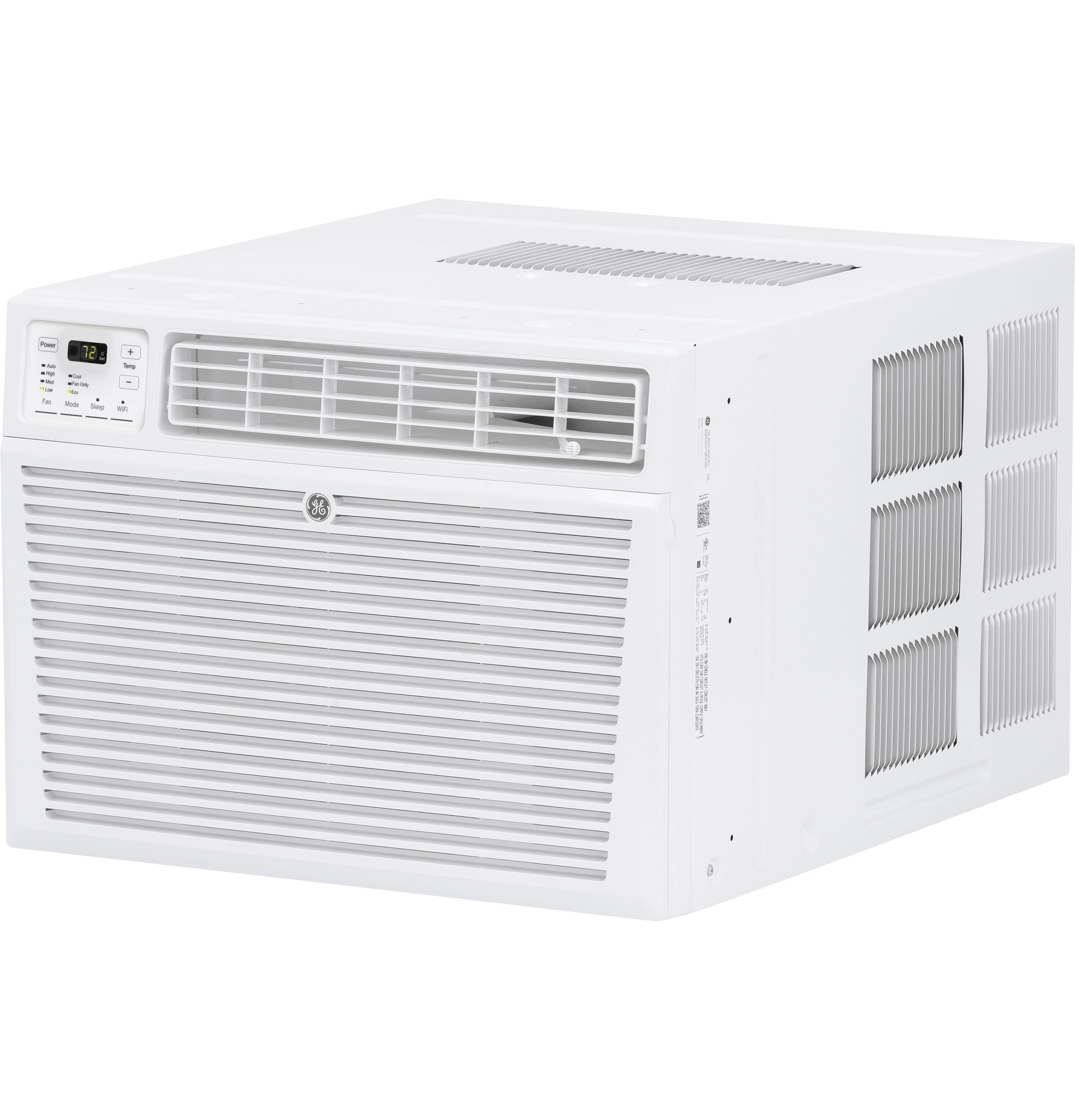 GE 14,000 BTU 115-Volt Smart Window Air Conditioner with Remote, AEG14AZ, White