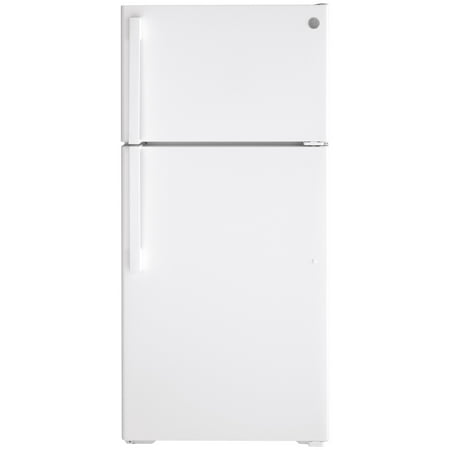 GE - 15.6 Cu. Ft. Top-Freezer Refrigerator - White