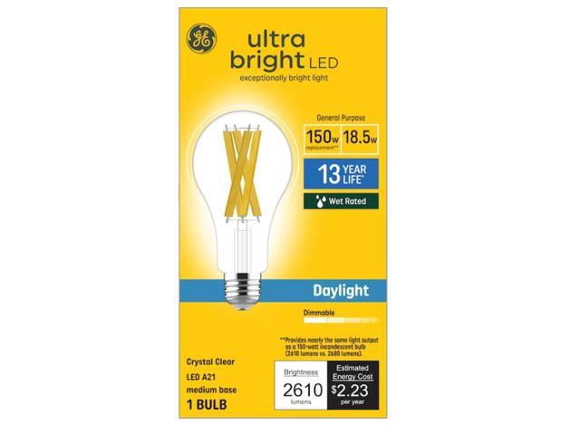 GE 150-Watt EQ A21 Daylight Medium Base (e-26) Dimmable LED General Purpose Light Bulb Item #5190598 Model #93130261