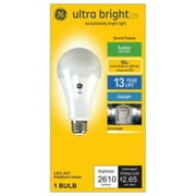 GE 150W Ultra Bright A21 LED Light Bulb Daylight