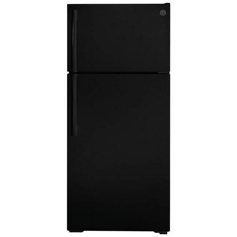 GE Appliances 16.6 Cu Ft. Top Freezer Refrigerator in Black