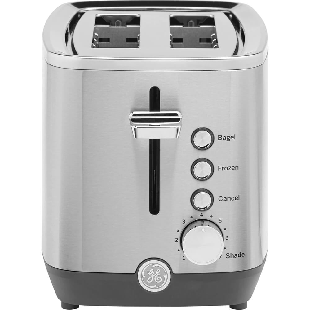 Paris Rhone 2 Slice Toaster with Extra Wide Long Slots, Toast Shade  Selector Stainless Steel Retro 