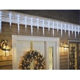 thumbnail image 1 of GE 20-Count 100 LED Twinkling Ice Crystal Icicle Set, Crystal White, 1 of 3