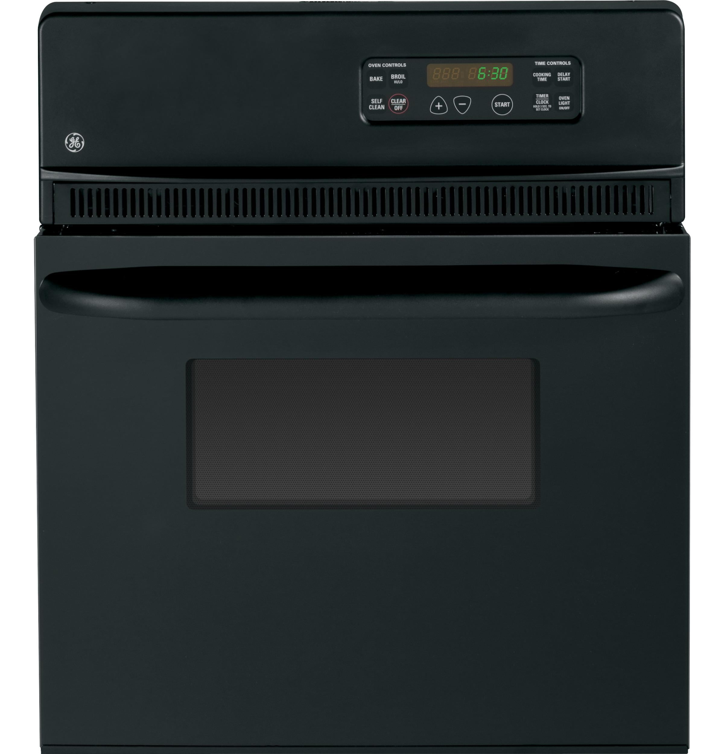 24" Black Self-Cleaning Electric Single Wall Oven