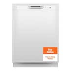 GE 24 in. Built-In Tall Tub Front Control White Dishwasher with 60 dBA, ENERGY STAR