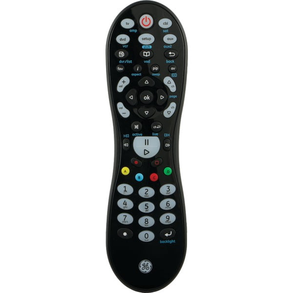 GE Jasco 25007 Black 8 Device Universal Remote Control - Walmart.com