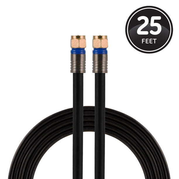 Ge Rg6 Video Coaxial Cable, 25ft (pack of 1 Ea) main image 0