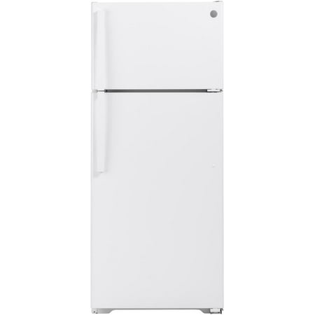 GE - 17.5 Cu. Ft. Top-Freezer Refrigerator - White