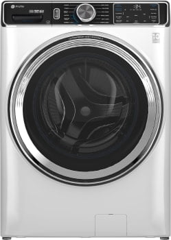 White High Efficiency Smart Front Load Washer with Steam Setting