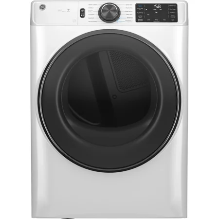 GE - 7.8 Cu. Ft. Stackable Smart Gas Dryer with Steam - White