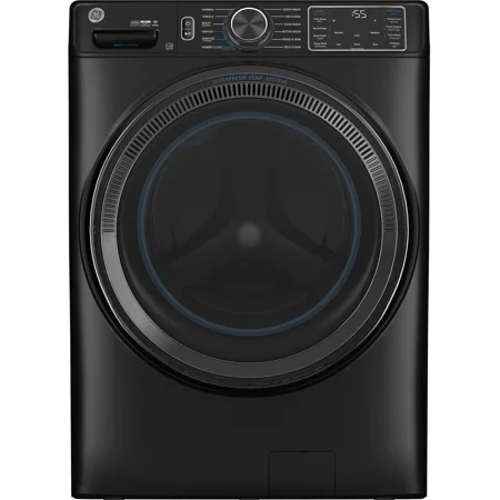 GE - 5.0 Cu. Ft. Stackable Smart Front Load Washer with Steam, SmartDispense and Odorblock Ultra Fresh Vent System - Carbon Graphite
