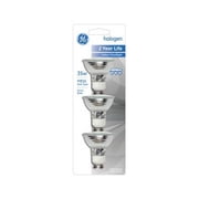 G E LIGHTING Quartz Halogen Light Bulb, 35-Watt, 3-Pk. 61142