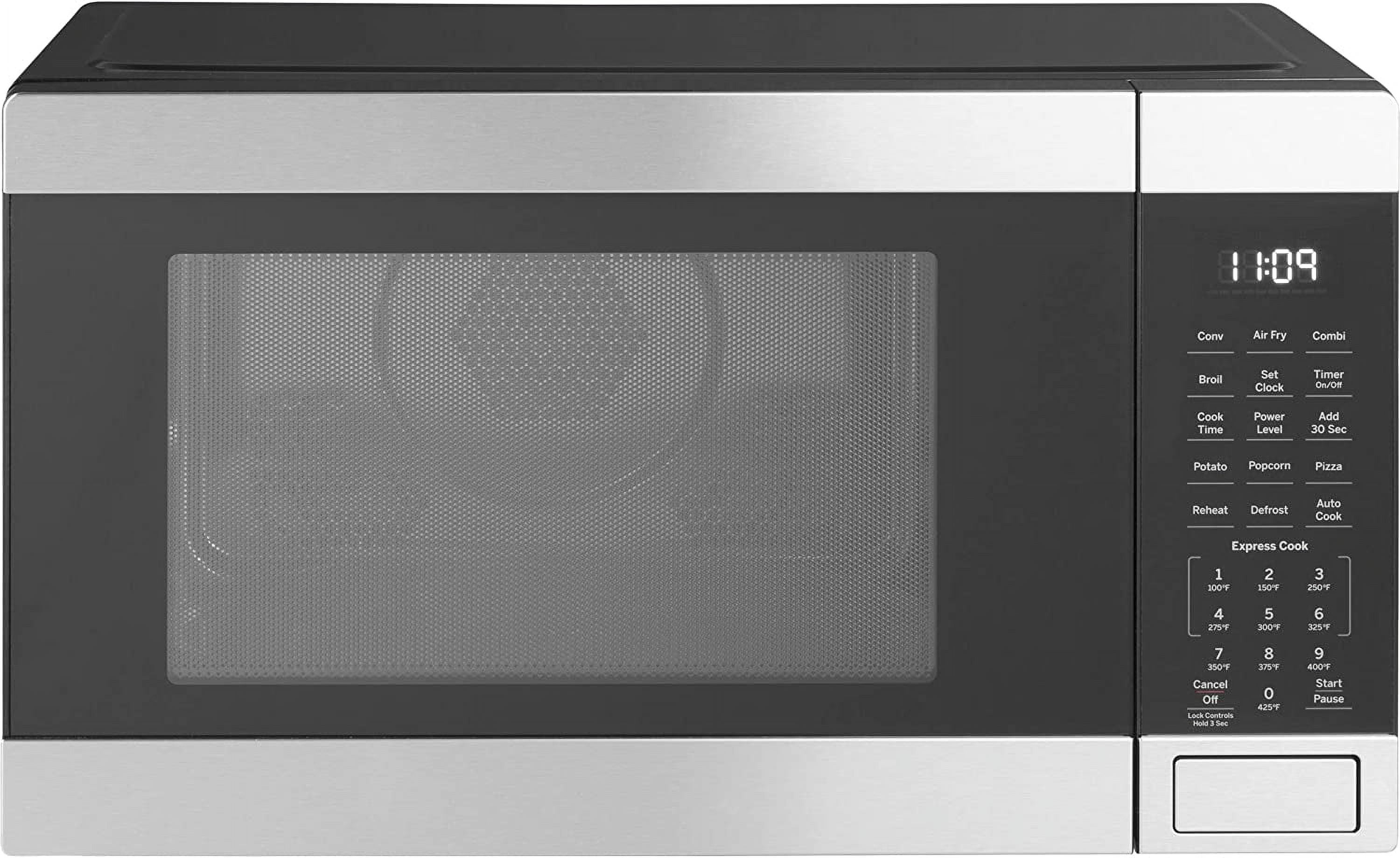 GE 3-in-1 Countertop Microwave Oven Complete With Air Fryer, Broiler  Convection  Mode 1.0 Cubic Feet Capacity, 1,050 Watts Kitchen Essentials for the  Countertop or Dorm Room Stainless Steel
