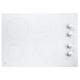 thumbnail image 1 of GE® 30" Built-in Knob Control, 4 Burner Element Radiant Electric Cooktop in White, Model JP3030TWWW, 1 of 1
