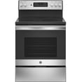 thumbnail image 1 of GE® 30" Free-Standing Electric Convection Fingerprint Resistant Range, 1 of 5