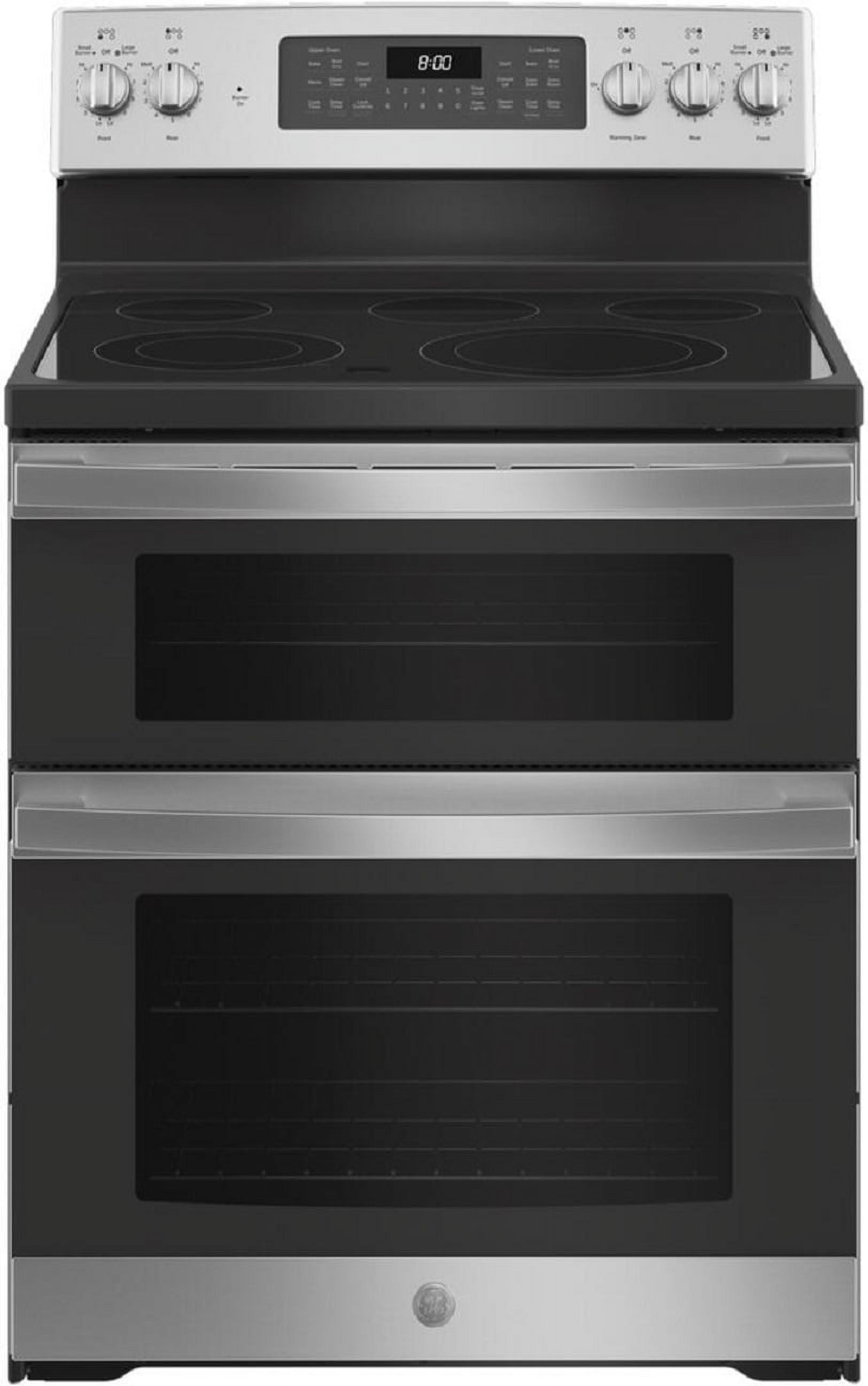 GE® 30" Free-Standing Electric Double Oven Convection Range