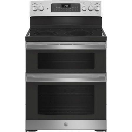 GE® 30" Free-Standing Electric Double Oven Convection Range