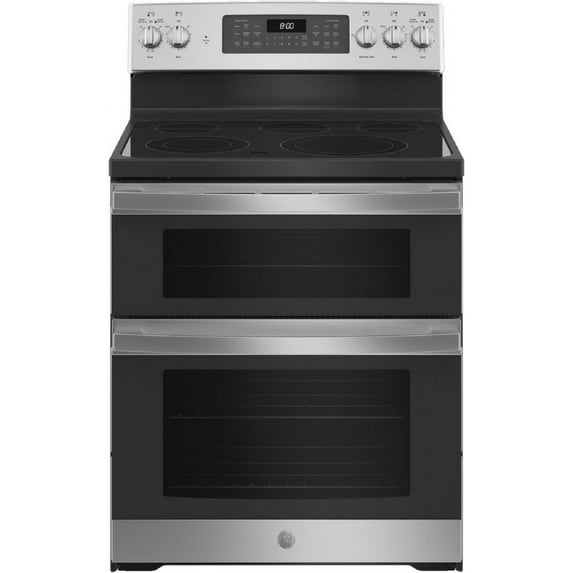 GE® 30" Free-Standing Electric Double Oven Convection Range