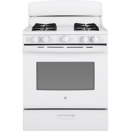 GE - 4.8 Cu. Ft. Freestanding Gas Range - White