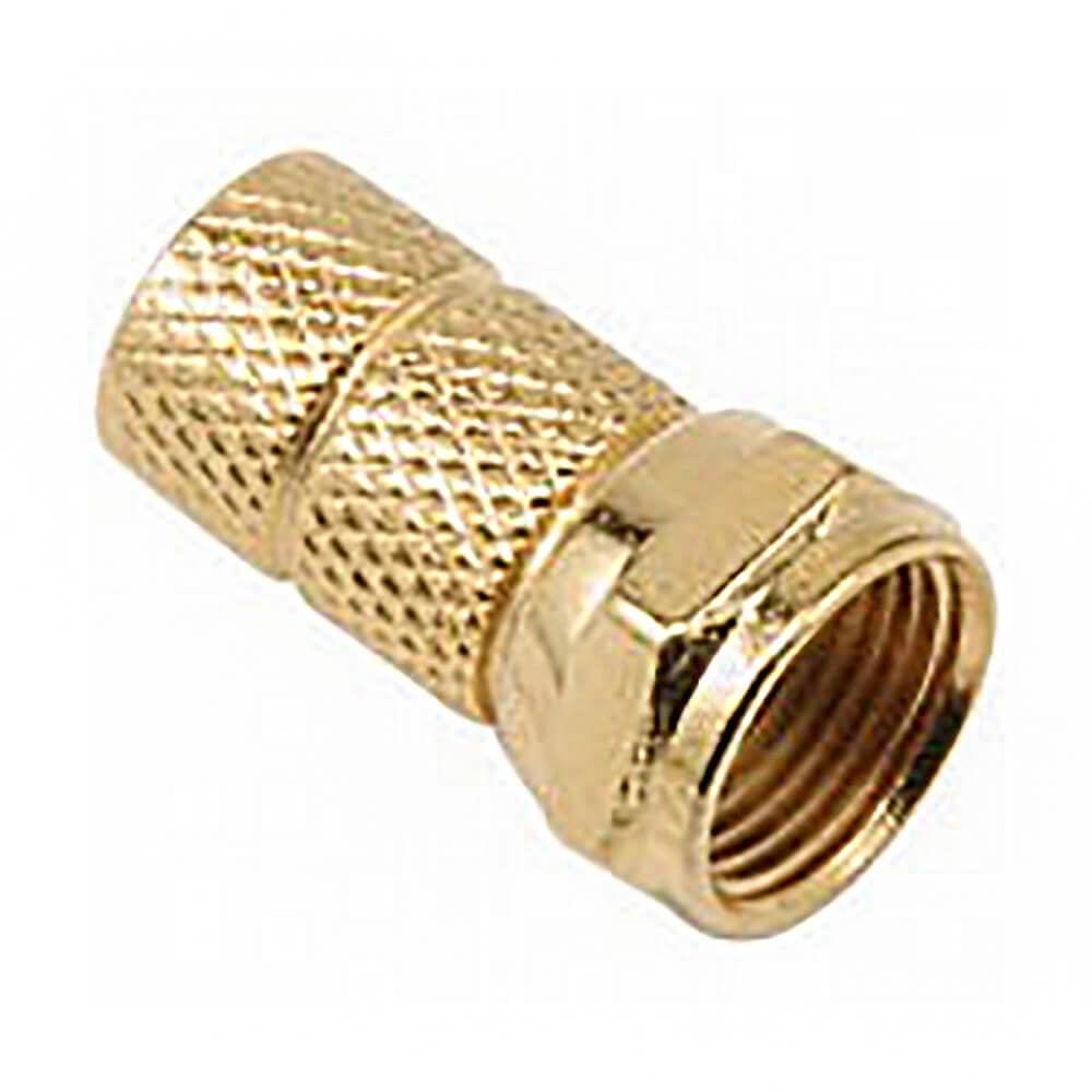 GE 33616 RG6 Twiston Coaxial Connectors Nickel (2 Pack)