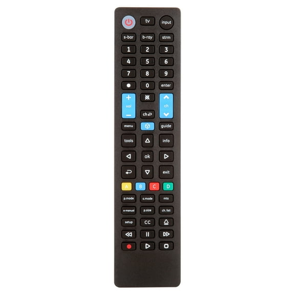 GE 4 Device Universal TV Remote Control, Samsung Direct Replacement, Black, 44235