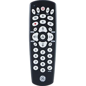 GE 4-Device Universal TV Remote Control in Black, 34708