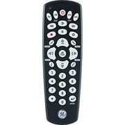 GE 4-Device Universal TV Remote Control in Black, 34708