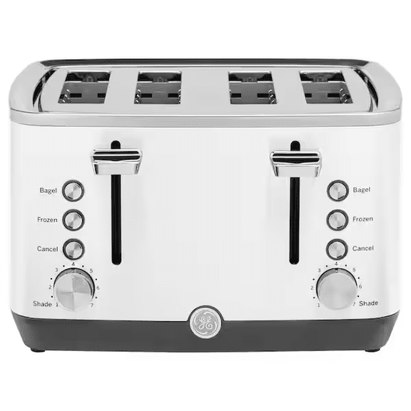 GE 4 SLICE TOASTER G9TMA4SGY1WH BRAND NEW IN BOX WHITE/GRAY