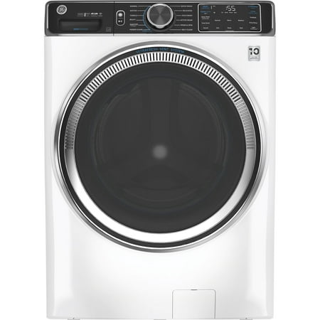 GE - 5.0 Cu Ft High-Efficiency Stackable Smart Front Load Washer w/UltraFresh Vent, Microban Antimicrobial & 1-Step Wash+Dry - White