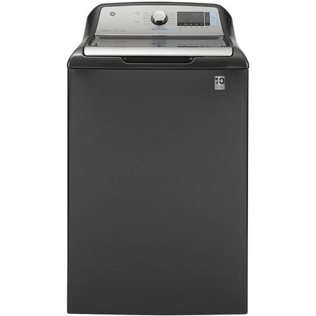 GE - 5.2 Cu. Ft. High-Efficiency Top Load Washer - Diamond gray