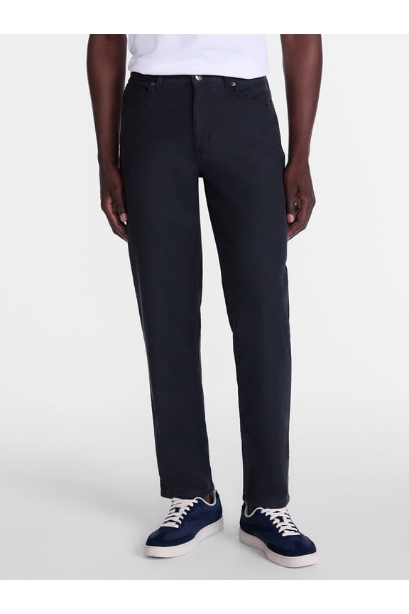 Men's and Big Men's 5 Pocket Terry Pants, Sizes 29x30 to 44x30