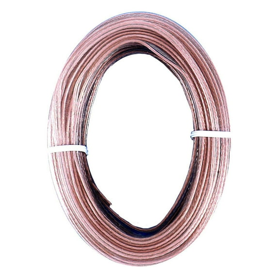 GE 50ft Speaker Wire, 14AWG, Direct Wire, Clear, 34463