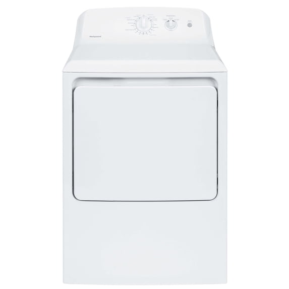 GE® 6.2 Cu. ft. Capacity 240 Volts Aluminized Alloy Front Load Electric Dryer in White, HTX21EASKWW