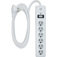 thumbnail image 1 of GE 6-Grounded Outlet Surge Protector, 10 ft., White - 14092, 1 of 8