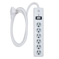 thumbnail image 1 of GE 6-Grounded Outlet Surge Protector, Safety Covers, 6ft., White-47225, 1 of 6