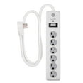 thumbnail image 1 of GE 6-Outlet Surge Protector, 4ft., White 800J – 33658, 1 of 8