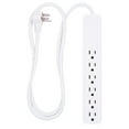 thumbnail image 1 of GE 6-Outlet Surge Protector, 840J, 4ft. White – 37210, 1 of 7