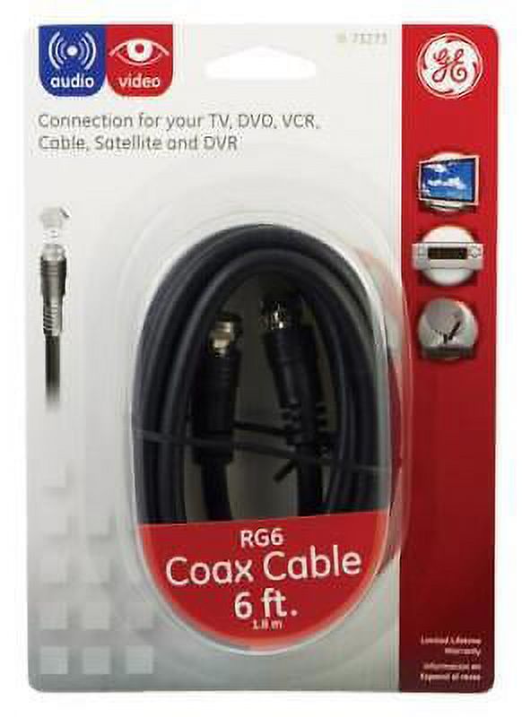 GE 6 ft. Coaxial Cable