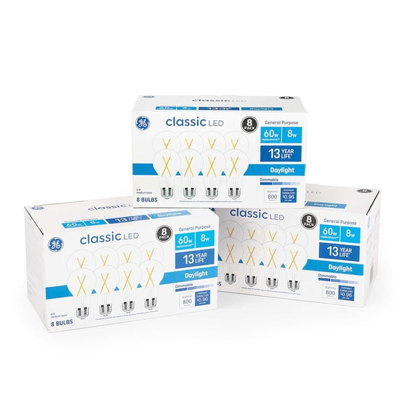 GE 60-Watt LED Bulbs - Daylight 24 Pack