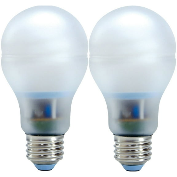 GE 63502 9-Watt 430-Lumen Covered Glass CFL Light Bulb, Reveal, 2-Pack