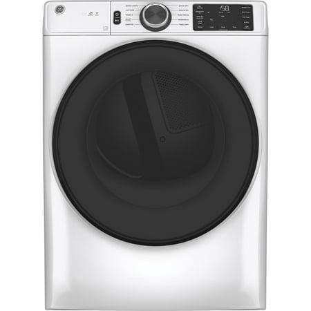 GE - 7.8 Cu. Ft. Stackable Smart 10-Cycle Electric Dryer - White