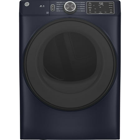 GE - 7.6 Cu. Ft. Smart Gas Dryer with Sanitize Cycle - Sapphire Blue