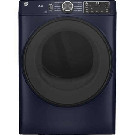 GE - 7.6 Cu. Ft. Stackable Smart Gas Dryer with Sanitize Cycle - Sapphire Blue